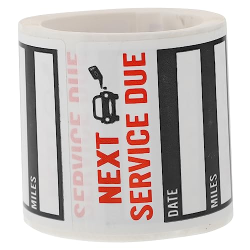 GARIOUANS 1 Rolle Wasserfeste Service Due Aufkleber für Auto Selbstklebende Erinnerungssticker mit Platz für und Kilometerstand für und Fahrzeugpflege GARIOUANS 1 Rolle Wasserfeste Service Due Aufkleber für Auto Selbstklebende Erinnerungssticker mit Platz für und Kilometerstand für und Fahrzeugpflege von GARIOUANS