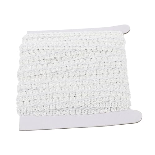 GARIOUANS 1 Rolle Wellenförmige Spitzenborte Weiß Yards DIY Nähmaterial für Vorhänge Kleidung und Kreative Dekorationen Vielseitige Anwendung für Heim und Bastelprojekte von GARIOUANS