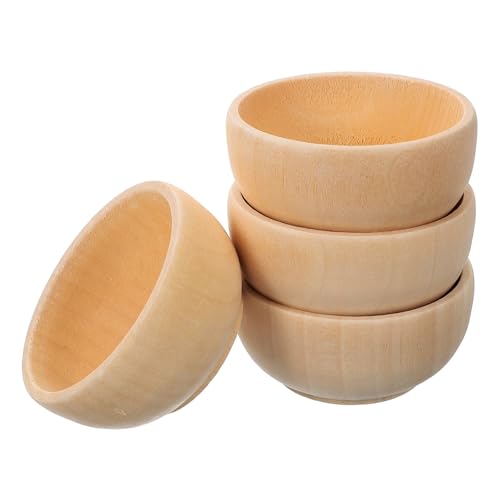 GARIOUANS 1 Satz Diy Holzschalen Set Teiliges Holzspielzeug Für Kreative Bastelprojekte Für Dekoration Für Mikrolandschaften 4 Stück von GARIOUANS