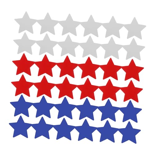 GARIOUANS 1 Satz Handgeschriebene Karte mit Pentagramm Papierausschnitt Wandkunst einzigartige Papierausschnitte Papierausschnitt Handwerk Kreative Papierausschnitte patriotische Sterne von GARIOUANS