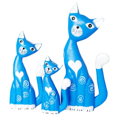 GARIOUANS 1 Satz Holz Katzenfamilie Statue Handbemalt Teiliges Tierfiguren Deko für Zuhause und Büro Kreative für Katzenliebhaber Niedliches Design und Vielseitige Anwendung GARIOUANS 1 Satz Holz Katzenfamilie Statue Handbemalt Teiliges Tierfiguren Deko für Zuhause und Büro Kreative für Katzenliebhaber Niedliches Design und Vielseitige Anwendung von GARIOUANS
