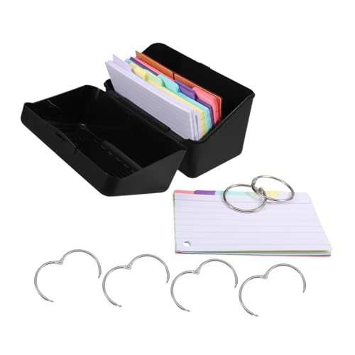 GARIOUANS 1 Satz Karteikartenhalter-set Karteikarten-organizer Karteikartenhalter Aus Kunststoff Karteikartenteiler Flash-karten-organizer Grußkartenhalter Notizkartenhalter Plastikpapier von GARIOUANS