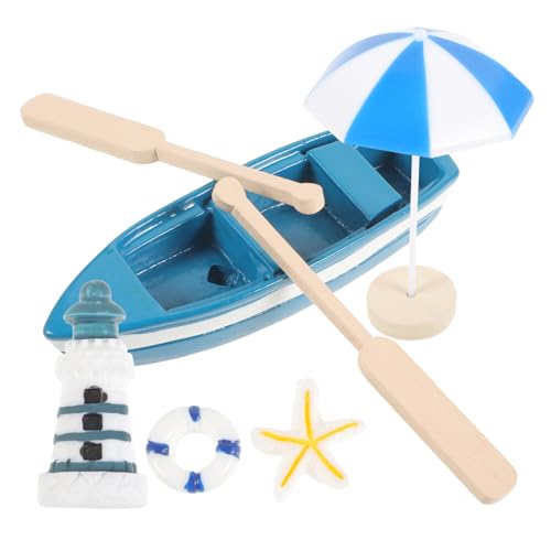 GARIOUANS 1 Satz Mediterranes Boot Teiliges Dekorationsset aus Hochwertigem Harz mit Segelboot Paddel für Nautische Wohnkultur und Kreative Tischdekoration GARIOUANS 1 Satz Mediterranes Boot Teiliges Dekorationsset aus Hochwertigem Harz mit Segelboot Paddel für Nautische Wohnkultur und Kreative Tischdekoration von GARIOUANS