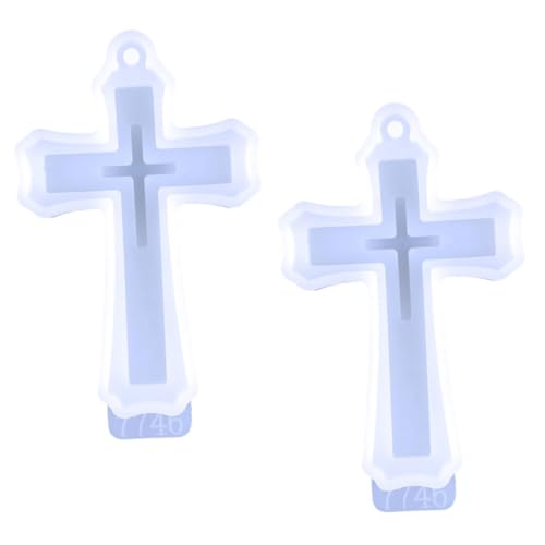 GARIOUANS 1 Satz Silikonform Kreuz Anhänger Flexible Diy Gießform Für Epoxidharz Schmuck Reißfest Glatt Für Schlüsselanhänger Und Bastelprojekte 2 Stück GARIOUANS 1 Satz Silikonform Kreuz Anhänger Flexible Diy Gießform Für Epoxidharz Schmuck Reißfest Glatt Für Schlüsselanhänger Und Bastelprojekte 2 Stück von GARIOUANS