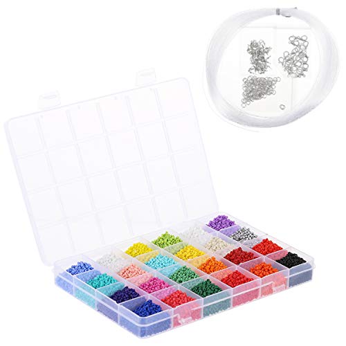 GARIOUANS 1 Schachtel Abstandshalter Perlen für DIY Schmuckzubehör zum Auffädeln von Armbändern und Ohrringen Praktischer Box GARIOUANS 1 Schachtel Abstandshalter Perlen für DIY Schmuckzubehör zum Auffädeln von Armbändern und Ohrringen Praktischer Box von GARIOUANS