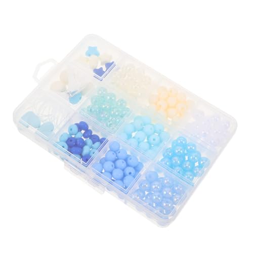 GARIOUANS 1 Schachtel Fächer Perlen für Schmuckherstellung Bunte Resinperlen DIY Armband und Halsketten Bastelset Vielseitig für Charms und Partydekoration von GARIOUANS