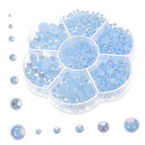 GARIOUANS 1 Schachtel Halbrunde Flache Perlen zum Kleben DIY Schmuckdekoration für Haarschmuck Nageldesign Handyhülle Basteln Kleine Perlen Farbig Vielseitig Verwendbar GARIOUANS 1 Schachtel Halbrunde Flache Perlen zum Kleben DIY Schmuckdekoration für Haarschmuck Nageldesign Handyhülle Basteln Kleine Perlen Farbig Vielseitig Verwendbar von GARIOUANS