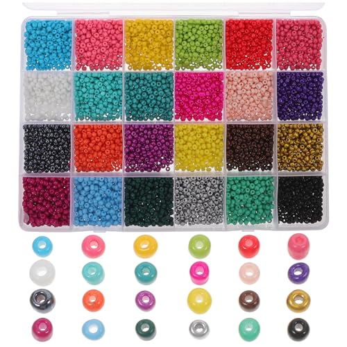 GARIOUANS 1 Schachtel Multi Funktionale Glasperlen Farben DIY Schmuckzubehör für Armbänder und Kreative Bastelprojekte Bruchsicher und Einfach zu Verwenden von GARIOUANS