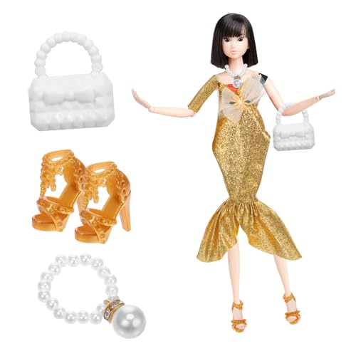GARIOUANS 1 Set Abendkleid Glitzerndes Paillettenkleid Meerjungfrauen Puppenkleid Kleidung Für Puppen Minikleid Für Puppen Modepuppenkleidung Puppen Outfit Kostüm Puppenkleidung von GARIOUANS