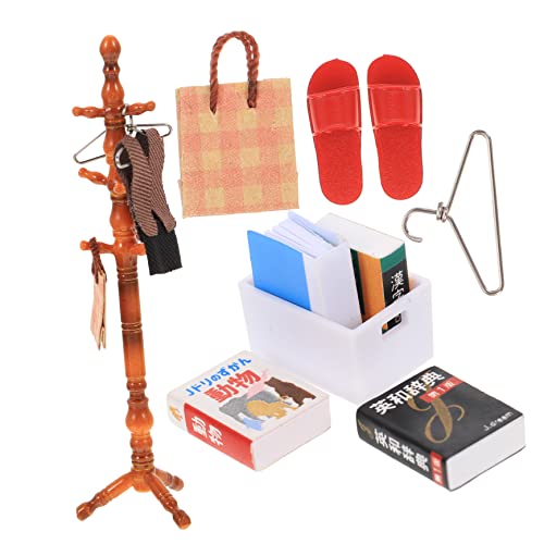 GARIOUANS 1 Set Simulation Puppenhaus Kleiderständer Set Kleiderbügel Für Mädchen Babypuppe Kleidung Outfit Babypuppe Mini Puppenhaus Puppen Kunststoff + Stoff + Edelstahl + Leder GARIOUANS 1 Set Simulation Puppenhaus Kleiderständer Set Kleiderbügel Für Mädchen Babypuppe Kleidung Outfit Babypuppe Mini Puppenhaus Puppen Kunststoff + Stoff + Edelstahl + Leder von GARIOUANS