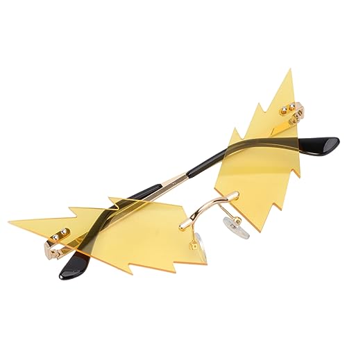 GARIOUANS 1 Stück Einzigartige Form Sonnenbrille für Partys Dekorative Kostümbrille mit Gelben Gläsern für Halloween Cosplay und Festliche Anlässe Unisex Design für Erwachsene GARIOUANS 1 Stück Einzigartige Form Sonnenbrille für Partys Dekorative Kostümbrille mit Gelben Gläsern für Halloween Cosplay und Festliche Anlässe Unisex Design für Erwachsene von GARIOUANS