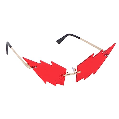GARIOUANS 1 Stück Party Sonnenbrille mit Einzigartigem Blitzdesign Dekorative Sonnenbrille für Kostümpartys Festivals und Kreative Anlässe für Teenager und Erwachsene Lustige und Auffällige von GARIOUANS