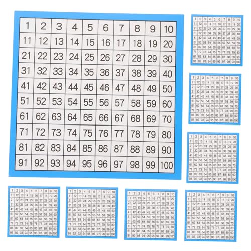 GARIOUANS 10 Blätter Digitale Schreibtisch Hunderterdiagramm Schüler Hunderterdiagramme Hunderterdiagramm Poster Hunderterdiagramm Mathediagramme Für Vorschule Zahlendiagramm von GARIOUANS