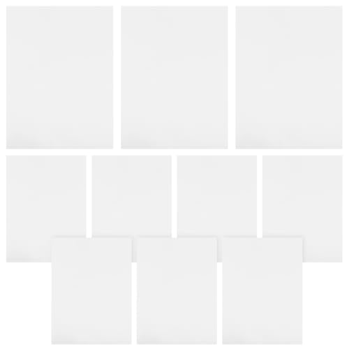 GARIOUANS 10 Blatt Doppelseitiges Klebeband Transparentes Stark Haftendes Klebeband für Namensschilder Auszeichnungen Dekorationen Hitzebeständig Blasenfrei Vielseitige Anwendung von GARIOUANS