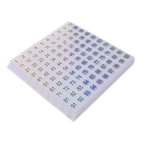 GARIOUANS 10 Blatt Holografische Selbstklebende Zahlenaufkleber Runde Nummernschilder Fortlaufend Digitale Etiketten für Büro Lager Heimorganisation und Bastelprojekte GARIOUANS 10 Blatt Holografische Selbstklebende Zahlenaufkleber Runde Nummernschilder Fortlaufend Digitale Etiketten für Büro Lager Heimorganisation und Bastelprojekte von GARIOUANS