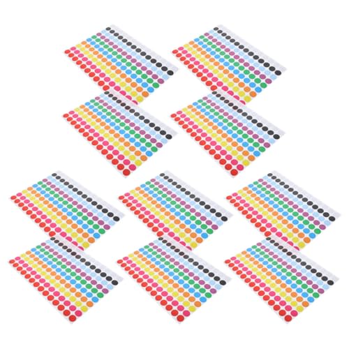 GARIOUANS 10 Blatt Runde Selbstklebende Punktaufkleber Farbige Klebepunkte für Dekoration Organisation und Bastelprojekte Abnehmbar ohne Rückstände für Etikettierung und Markierung GARIOUANS 10 Blatt Runde Selbstklebende Punktaufkleber Farbige Klebepunkte für Dekoration Organisation und Bastelprojekte Abnehmbar ohne Rückstände für Etikettierung und Markierung von GARIOUANS