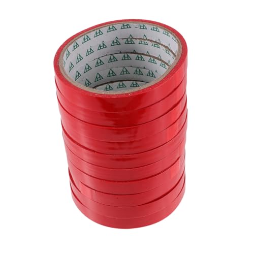 GARIOUANS 10 Rollen Pack Rotes Verpackungsband für Supermarkt Zuttingmaschine Stark Haftendes DIY Tying Tape Vielseitiges Bag Sealer Klebeband für Sichere Beutelversiegelung GARIOUANS 10 Rollen Pack Rotes Verpackungsband für Supermarkt Zuttingmaschine Stark Haftendes DIY Tying Tape Vielseitiges Bag Sealer Klebeband für Sichere Beutelversiegelung von GARIOUANS