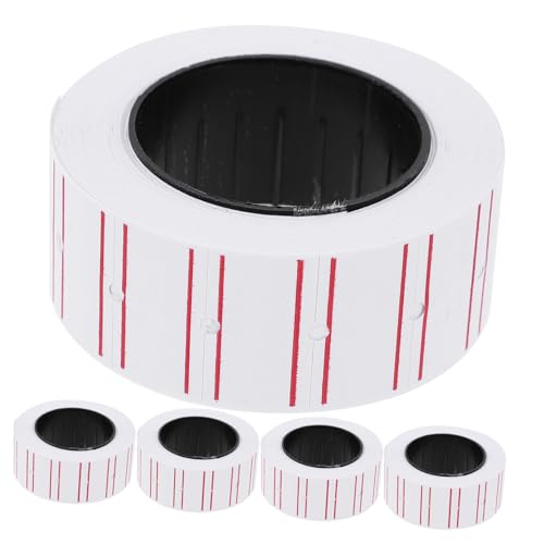 GARIOUANS 10 Rollen Preisschilder Papier für Einzelreihen Preisauszeichner Selbstklebend Glattes Papier mit Trocknung Klare Druckqualität für Supermarkt und Ladenregale GARIOUANS 10 Rollen Preisschilder Papier für Einzelreihen Preisauszeichner Selbstklebend Glattes Papier mit Trocknung Klare Druckqualität für Supermarkt und Ladenregale von GARIOUANS