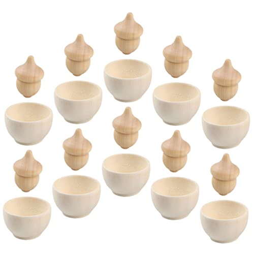 GARIOUANS 10 Sätze DIY Holzschalen Eicheln Teiliges Bastelset für Malspielzeug Fantasie und Kreativität Sicherem Holz Gefertigt für Kleine Künstler GARIOUANS 10 Sätze DIY Holzschalen Eicheln Teiliges Bastelset für Malspielzeug Fantasie und Kreativität Sicherem Holz Gefertigt für Kleine Künstler von GARIOUANS