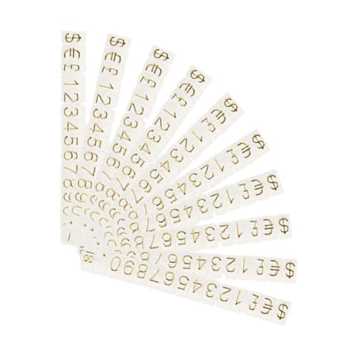 GARIOUANS 10 Saiten Teiliges Metall Preisschilder mit Transparentem Goldfarbenem Zahlenwürfel Verstellbarer Preisanzeige Ständer für Schmuck Kleidung Einzelhandel Einfach zu Montieren und GARIOUANS 10 Saiten Teiliges Metall Preisschilder mit Transparentem Goldfarbenem Zahlenwürfel Verstellbarer Preisanzeige Ständer für Schmuck Kleidung Einzelhandel Einfach zu Montieren und von GARIOUANS