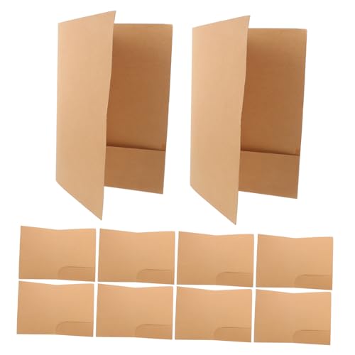GARIOUANS 10 Stück Aktenhalter Doppelte Dokumentenmappe Taschenmappen für die Schule Aktenorganizer mit einer Tasche Karten- und Dokumentenmappen Doppelter Dokumentenhalter Kraftpapier GARIOUANS 10 Stück Aktenhalter Doppelte Dokumentenmappe Taschenmappen für die Schule Aktenorganizer mit einer Tasche Karten- und Dokumentenmappen Doppelter Dokumentenhalter Kraftpapier von GARIOUANS