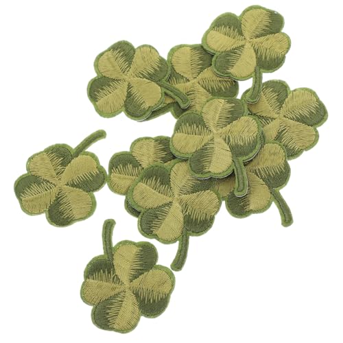 GARIOUANS 10 Stück Aufnäher Mit Grüner Blattstickerei Stoff Blumen- Nähen Sticken Kleeblatt Glücklich Patch Kleidung Klein Blatt Bestickter Aufnäher Diy Gestickte Applikation Rayon GARIOUANS 10 Stück Aufnäher Mit Grüner Blattstickerei Stoff Blumen- Nähen Sticken Kleeblatt Glücklich Patch Kleidung Klein Blatt Bestickter Aufnäher Diy Gestickte Applikation Rayon von GARIOUANS