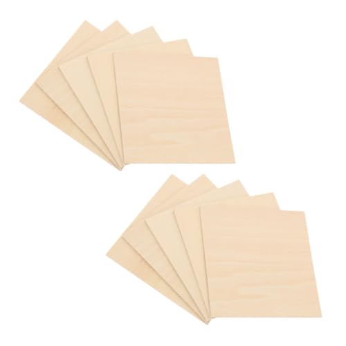GARIOUANS 10 Stück Basswood Sheets Unfertige Holzplatten Glatte Sperrholzplatten für Basteln Malen Schreiben Vielseitige DIY Holzbretter für Handwerk Modellbau und Dekoration GARIOUANS 10 Stück Basswood Sheets Unfertige Holzplatten Glatte Sperrholzplatten für Basteln Malen Schreiben Vielseitige DIY Holzbretter für Handwerk Modellbau und Dekoration von GARIOUANS
