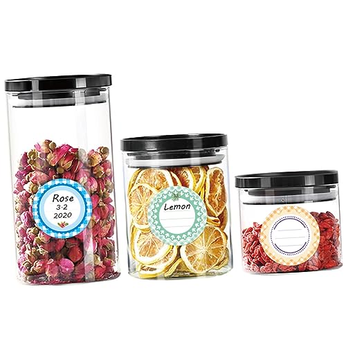 GARIOUANS 10 Stück Bunte Selbstklebende Etiketten für Gläser Wasserdichte Aufkleber für Canning für DIY Geschenkverpackungen und Vorratsdosen Einfach Anzubringen und Rückstandsfrei GARIOUANS 10 Stück Bunte Selbstklebende Etiketten für Gläser Wasserdichte Aufkleber für Canning für DIY Geschenkverpackungen und Vorratsdosen Einfach Anzubringen und Rückstandsfrei von GARIOUANS