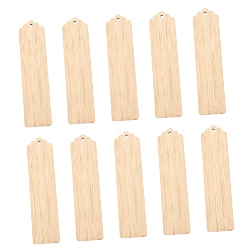 GARIOUANS 10 Stück DIY Holz Lesezeichen Unlackierte Blanko Buchmarker zum Basteln Kreative Holzschilder für Dekoration und Personalisierte Projekte GARIOUANS 10 Stück DIY Holz Lesezeichen Unlackierte Blanko Buchmarker zum Basteln Kreative Holzschilder für Dekoration und Personalisierte Projekte von GARIOUANS