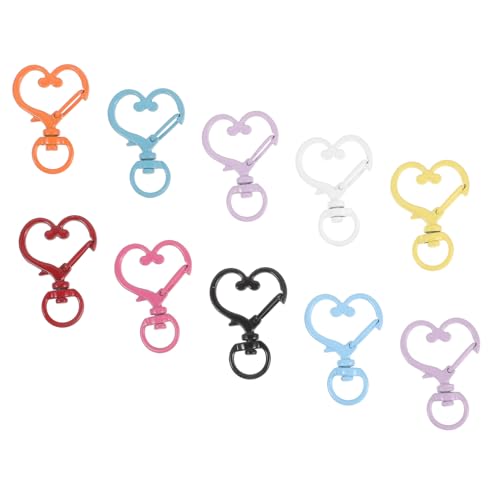 GARIOUANS 10 Stück Drehbare Karabiner Schlüsselringe aus Robustem Metall Vielseitig Einsetzbar für Crossbody Taschen DIY Schmuck und Gepäckzubehör Geeignet für Handtaschen und von GARIOUANS