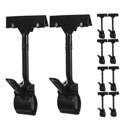 GARIOUANS 10 Stück Drehbare Kunststoff Preisschildhalter Clips Verstellbare Etikettenhalter für Supermarkt Obstregale Robuste Verkaufsdisplay Klammern für Einzelhandel und Ladenwaren GARIOUANS 10 Stück Drehbare Kunststoff Preisschildhalter Clips Verstellbare Etikettenhalter für Supermarkt Obstregale Robuste Verkaufsdisplay Klammern für Einzelhandel und Ladenwaren von GARIOUANS
