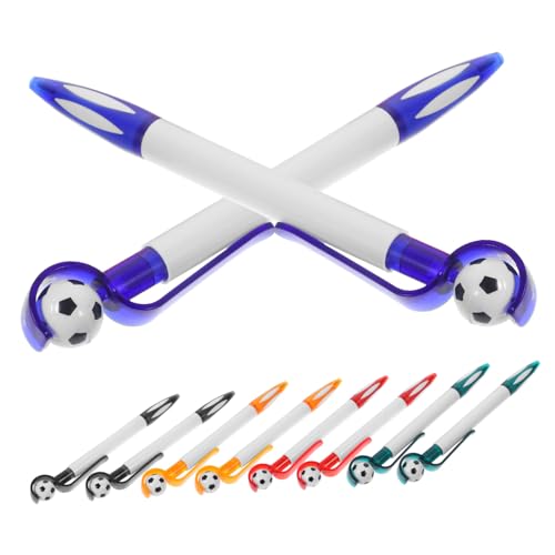 GARIOUANS 10 Stück Fußball Kugelschreiber mit Drehfunktion Bunte Kugelschreiber aus PP Glattes Praktische Fußball Stifte für Büro Schule und Partygeschenke GARIOUANS 10 Stück Fußball Kugelschreiber mit Drehfunktion Bunte Kugelschreiber aus PP Glattes Praktische Fußball Stifte für Büro Schule und Partygeschenke von GARIOUANS