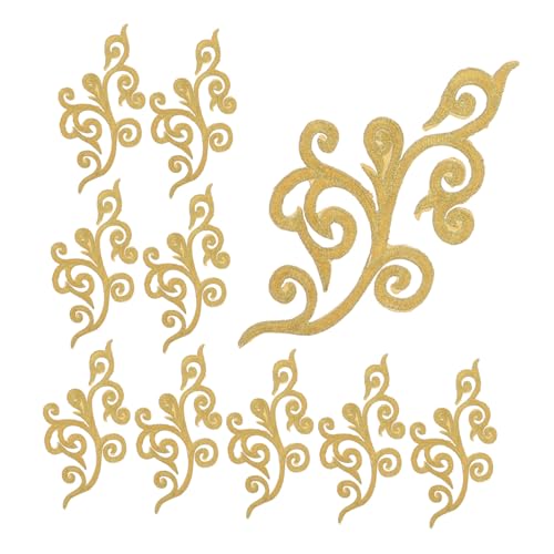 GARIOUANS 10 Stück Gold Bestickte Applikationen mit Wolkenmuster Teiliges Selbstklebende Stickerei Blumen Patches für DIY Hochzeitskleid Kostüm Kleidung Dekoration und Handwerksprojekte GARIOUANS 10 Stück Gold Bestickte Applikationen mit Wolkenmuster Teiliges Selbstklebende Stickerei Blumen Patches für DIY Hochzeitskleid Kostüm Kleidung Dekoration und Handwerksprojekte von GARIOUANS