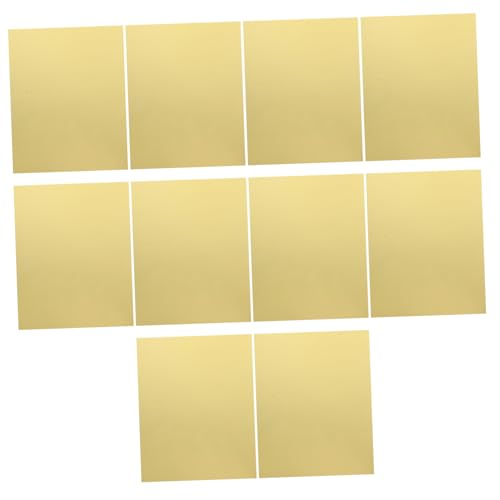 GARIOUANS 10 Stück Goldfarbene Kartonpapier Metallic Bastelpapier für Scrapbooking Einladungskarten Diy Projekte Hochzeitsdekorationen Basteln von GARIOUANS
