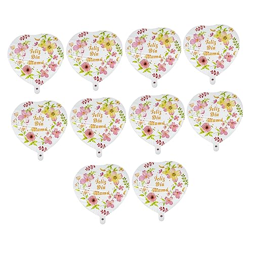 GARIOUANS 10 Stück Herz Folienballons für Muttertag Deko Aluminiumfolie Luftballons Wiederverwendbar Party Zubehör für Wand Tür und Fensterdekoration Heliumgeeignet GARIOUANS 10 Stück Herz Folienballons für Muttertag Deko Aluminiumfolie Luftballons Wiederverwendbar Party Zubehör für Wand Tür und Fensterdekoration Heliumgeeignet von GARIOUANS