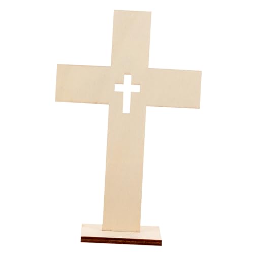 GARIOUANS 10 Stück Holz Dekoration Stehendes Holzkreuz für Bastelarbeiten und Religiöse Anlässe Rustikales Design für Heimdekoration und Kirchenanlässe GARIOUANS 10 Stück Holz Dekoration Stehendes Holzkreuz für Bastelarbeiten und Religiöse Anlässe Rustikales Design für Heimdekoration und Kirchenanlässe von GARIOUANS