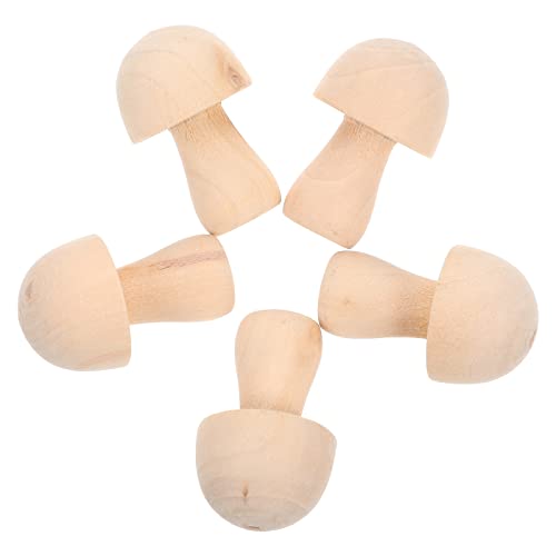 GARIOUANS 10 Stück Holzpilze Set Unbemalte Pilzmodelle für Kreative DIY Dekoration für Bastelprojekte und Graffiti Leicht und Langlebig GARIOUANS 10 Stück Holzpilze Set Unbemalte Pilzmodelle für Kreative DIY Dekoration für Bastelprojekte und Graffiti Leicht und Langlebig von GARIOUANS