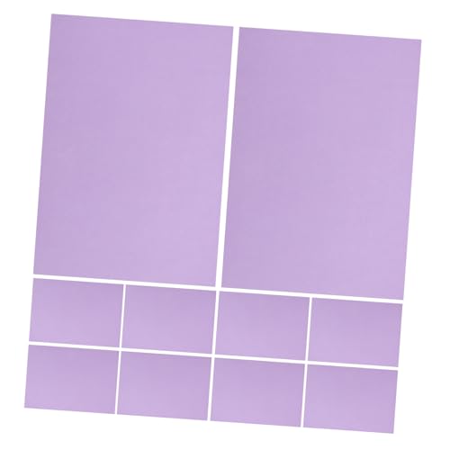 GARIOUANS 10 Stück Kartenvorrat Kartenpapier Für Die Kartenherstellung Weihnachtsfarbener Karton Farbiges Kartonpapier Halloween-karton Farbpapier Zum Basteln Ferienkarton Violett Papier von GARIOUANS