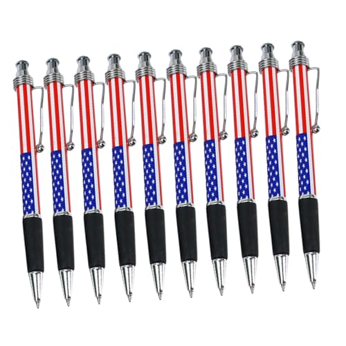 GARIOUANS 10 Stück Kleine Kugelschreiber mit Amerikanischer Flagge Glattes Schreibwerkzeug Ausziehbar Schwarzer Tintenroller für Schule Büro Unterschriften und Notizen GARIOUANS 10 Stück Kleine Kugelschreiber mit Amerikanischer Flagge Glattes Schreibwerkzeug Ausziehbar Schwarzer Tintenroller für Schule Büro Unterschriften und Notizen von GARIOUANS