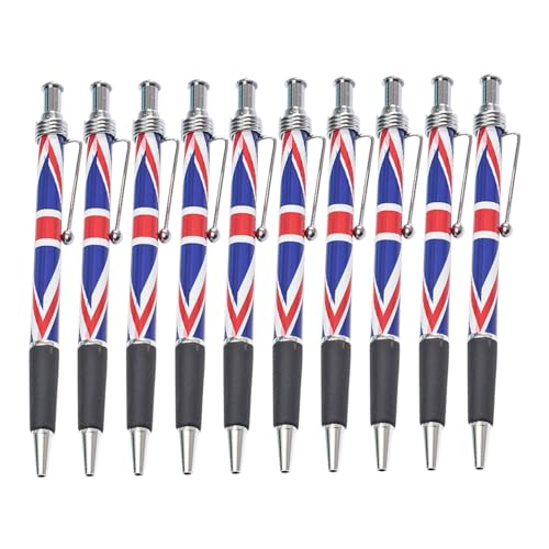 GARIOUANS 10 Stück Kugelschreiber mit Union Jack Motiv Glattes Schreiben Komfortabler Griff für Büro und Schule Patriotische Druckkugelschreiber für Unterschriften und Alltagsgebrauch GARIOUANS 10 Stück Kugelschreiber mit Union Jack Motiv Glattes Schreiben Komfortabler Griff für Büro und Schule Patriotische Druckkugelschreiber für Unterschriften und Alltagsgebrauch von GARIOUANS