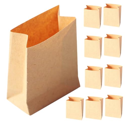 GARIOUANS 10 Stück Mini -Verpackungstasche Sandwichtüten aus Papier Dollhouse Dekorationen kleine Münzumschläge Mini-Papiertüte Miniatur-Backbeutel kleine Papiertüten Kraftpapier Hellbraun GARIOUANS 10 Stück Mini -Verpackungstasche Sandwichtüten aus Papier Dollhouse Dekorationen kleine Münzumschläge Mini-Papiertüte Miniatur-Backbeutel kleine Papiertüten Kraftpapier Hellbraun von GARIOUANS