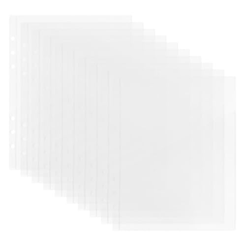 GARIOUANS 10 Stück PVC Transparent Aufbewahrungstasche für Notizbuch Nachfüllungen und Karten Organizer für Quittungen Fotos und Dokumente Vielseitig Einsetzbar von GARIOUANS