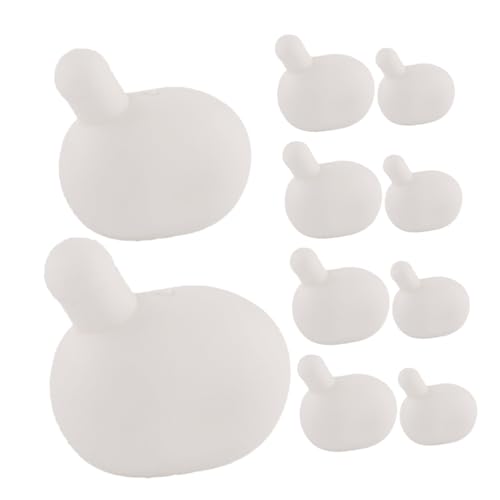 GARIOUANS 10 Stück Silikon Bubble Inserts Stressball Einlagen Weiß DIY Quetschball Zubehör für Kreative Spielzeugherstellung Junge Mädchen Geeignet von GARIOUANS