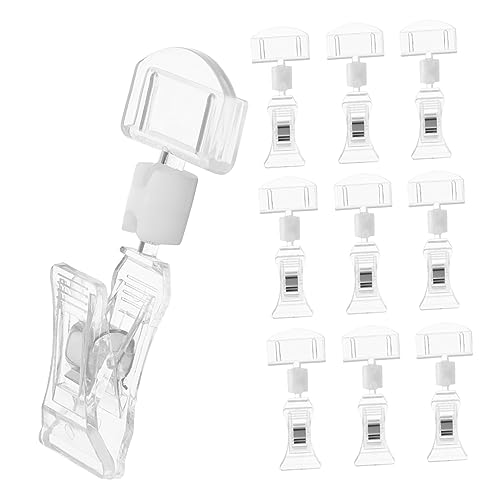 GARIOUANS 10 Stück Teiliges Acryl Preisschildclip Langlebig und Transparent für Supermarkt Einzelhandel Obstladen und Werbedisplay Stabiler Halter für Preisschilder und Produktanzeigen GARIOUANS 10 Stück Teiliges Acryl Preisschildclip Langlebig und Transparent für Supermarkt Einzelhandel Obstladen und Werbedisplay Stabiler Halter für Preisschilder und Produktanzeigen von GARIOUANS