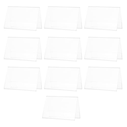 GARIOUANS 10 Stück Teiliges Acryl Tischschild Transparent Namensschild Halter Wiederverwendbar für Konferenzen Bankette Restaurants Hotels Schulen GARIOUANS 10 Stück Teiliges Acryl Tischschild Transparent Namensschild Halter Wiederverwendbar für Konferenzen Bankette Restaurants Hotels Schulen von GARIOUANS