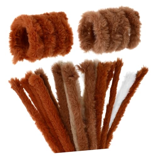 GARIOUANS 10 Stück Teiliges Biegsame Chenille Stiele Flauschig Weich Vielseitig für Bastelprojekte DIY Dekorationen Vielseitige Farben Langlebig von GARIOUANS