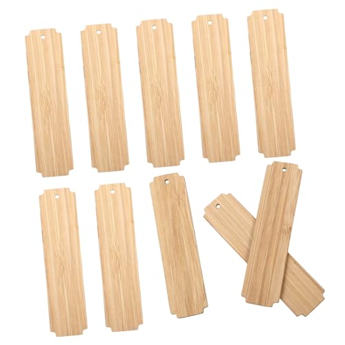 GARIOUANS 10 Stück Teiliges Blanko Holz Lesezeichen Abgerundeten Kanten Hochwertige DIY Bastelanhänger für Partydeko Kreative Handarbeit und Geschenketiketten GARIOUANS 10 Stück Teiliges Blanko Holz Lesezeichen Abgerundeten Kanten Hochwertige DIY Bastelanhänger für Partydeko Kreative Handarbeit und Geschenketiketten von GARIOUANS