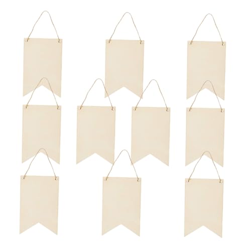 GARIOUANS 10 Stück Teiliges Blanko Holzschilder in Flaggenform zum Basteln Unbemalte Holzplatten mit Glatter Oberfläche Langlebig und Reißfest zum Bemalen Beschriften und DIY Gartenschildern GARIOUANS 10 Stück Teiliges Blanko Holzschilder in Flaggenform zum Basteln Unbemalte Holzplatten mit Glatter Oberfläche Langlebig und Reißfest zum Bemalen Beschriften und DIY Gartenschildern von GARIOUANS