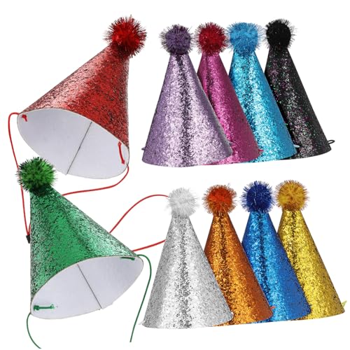 GARIOUANS 10 Stück Teiliges Bunte Polyester Partyhüte in Geformt mit Bommel Bequeme Geburtstagsmützen für Erwachsene und Haustiere Stabile Passform für Vielseitige Feiern GARIOUANS 10 Stück Teiliges Bunte Polyester Partyhüte in Geformt mit Bommel Bequeme Geburtstagsmützen für Erwachsene und Haustiere Stabile Passform für Vielseitige Feiern von GARIOUANS