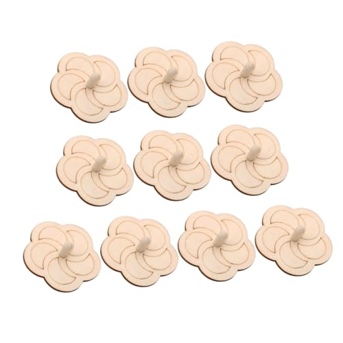 GARIOUANS 10 Stück Teiliges DIY Holzkreisel zum Bemalen Naturbelassenes Drehspielzeug für Fördert Kreativität Feinmotorik und Hand Augen koordination Sicher Holzspielzeug GARIOUANS 10 Stück Teiliges DIY Holzkreisel zum Bemalen Naturbelassenes Drehspielzeug für Fördert Kreativität Feinmotorik und Hand Augen koordination Sicher Holzspielzeug von GARIOUANS